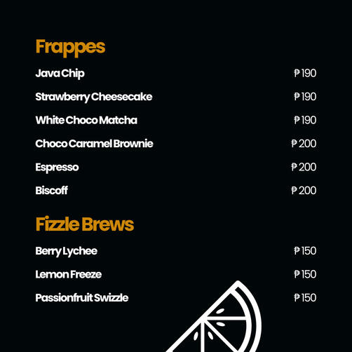 Frappes + Fizzle Brews